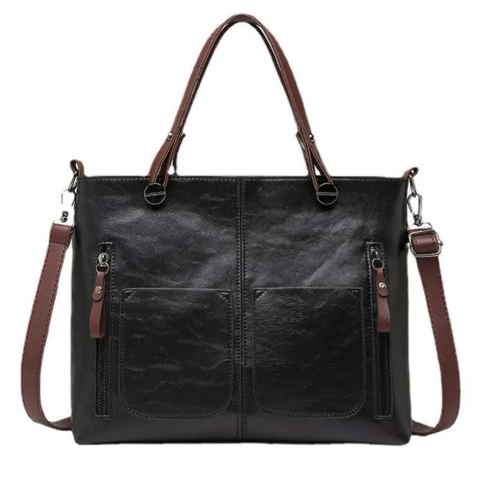 SHAI Zipper Details Tote Bag - Picture 1 of 2